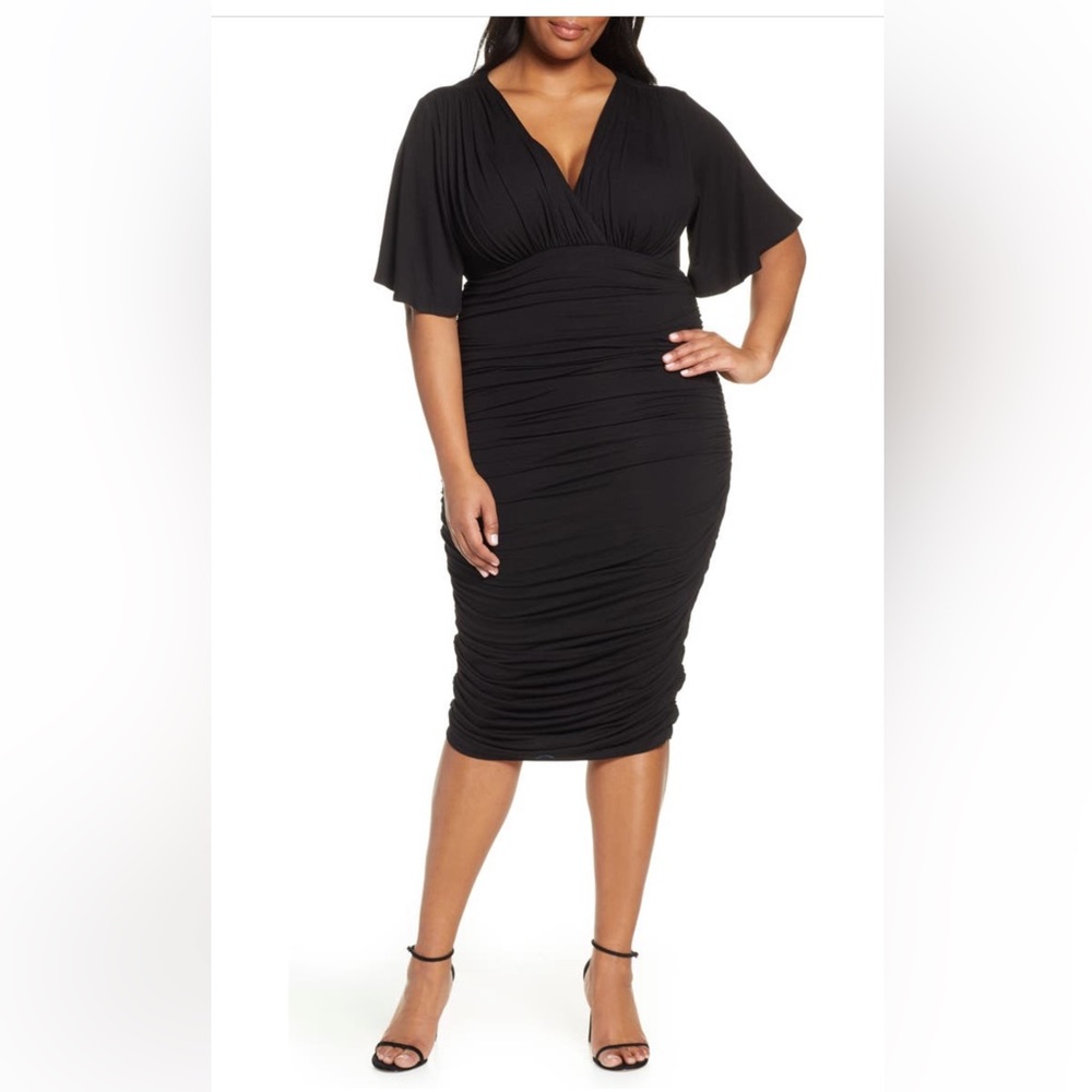 Kiyonna “Rumor” bodycon dress, black, 2X, never worn. (New w/o tags)